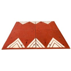 Coussin berlinois en caoutchouc pour voie publique H.6.5 cm