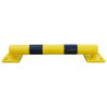 Butoir de protection flexible jaune et noir - 800 x 150 x 120 mm