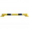 Butoir de protection flexible jaune et noir - 1200 x 150 x 120 mm