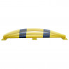 Butoir de protection flexible jaune et noir - 1200 x 150 x 120 mm
