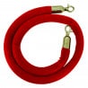 Cordon rouge velours pour poteau à corde