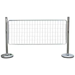 Kit 2 poteaux de délimitation avec grille