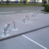Arceau de parking rabattable Stopblock - Pieds en fonte