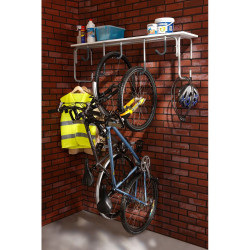 Support Mural de Rangement pour vélo, Sunix Vélo Rack de stockage Porte-vélos  Mural pour 5 vélos : : Sports et Loisirs