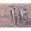 Ratelier 1 vélo mural avec arceau bloque roue - Angle 90°