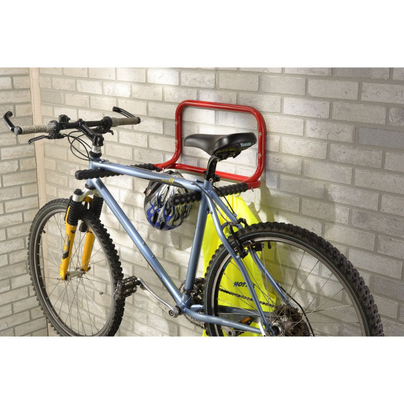 Support mural vélos, pliable, garage et cave, capacité 30 kg