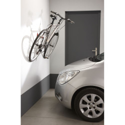 Support présentoir vélo mural avec fixation par la pédale (1 vélo