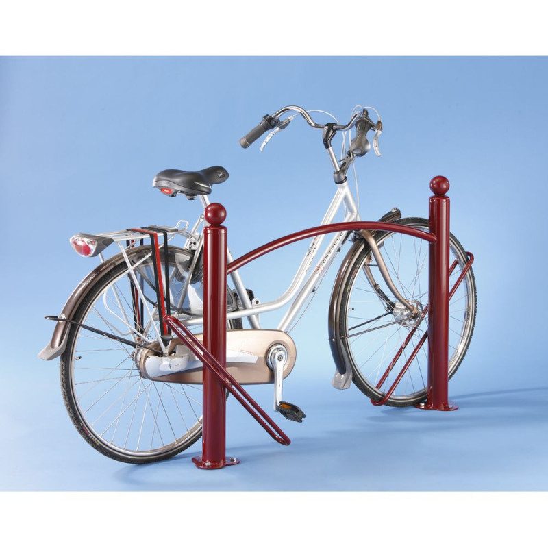 Range vélos télescopique pour 2 vélos - Armature en acier