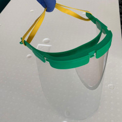 Kit visière de protection transparente à élastique