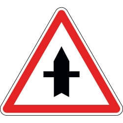 Panneau intersection à priorité ponctuelle - AB2