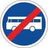 Panneau fin de voie réservée aux véhicules de transport en commun - B45/B45a