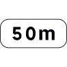 Panonceau de distance indiquant la longueur - M1