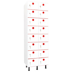 Vestiaire plastique PVC 8 cases anti bactérien PZ