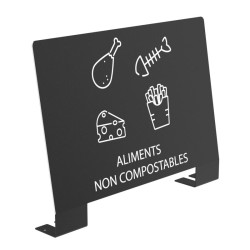 Plaque signalétique pour poubelle de tri sélectif Alitri