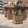 Bac à fleurs en bois pour aménagement urbain - Benito Madera