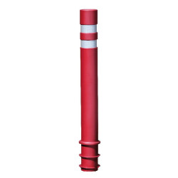 Borne flexible rouge absorbe impacts des véhicules - Benito H214ZR