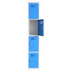 Vestiaire 4 compartiments par colonne - Sur socle, pieds ou banc