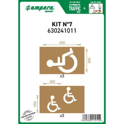 Kit de pochoirs - Signalisation handicapé