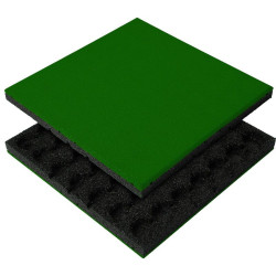 Dalle amortissante 100x100 cm - Rouge - Noir - Vert