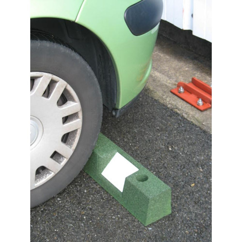 Butée de parking caoutchouc recyclé Butée de sécurité haute visibilité