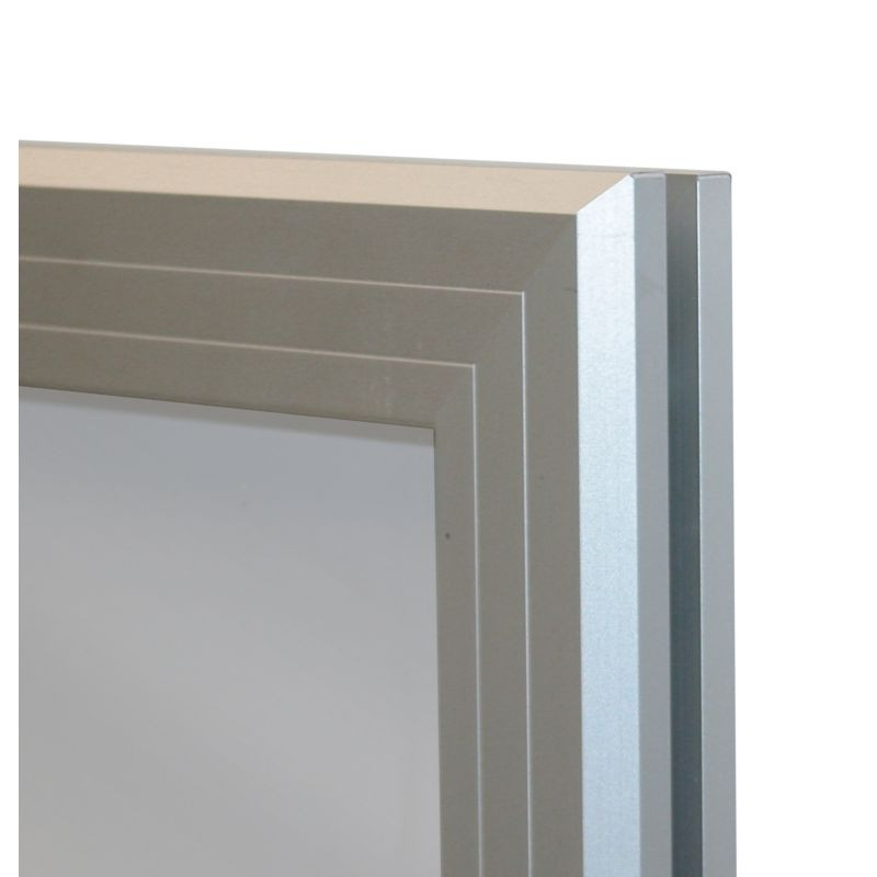 Vitrine d'affichage fond blanc magnétique, cadre en aluminium