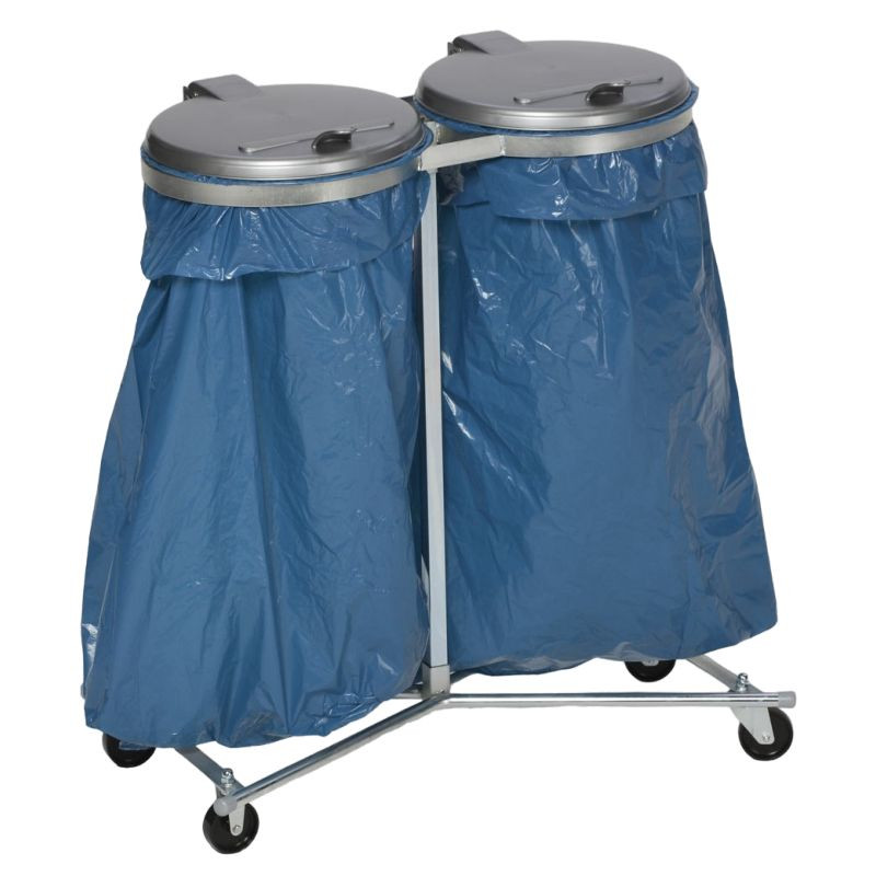 Ahlsen Support de sac poubelle pliable, portable, support pour sac poubelle  pliable, support de poubelle à