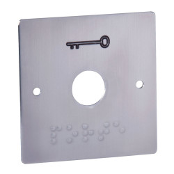 Plaque inox marquage braille pour PB19 - Sewosy PBP19_B
