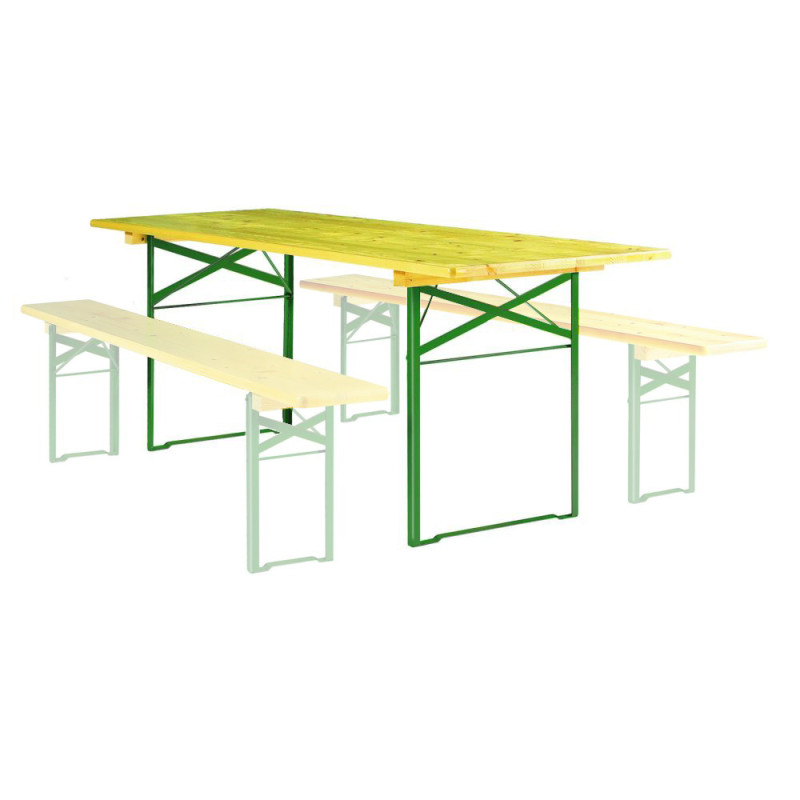 Table en bois rectangulaire pliante et empilable Pragues