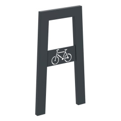 Support vélos rectangulaire avec picto cycle - Cyclo