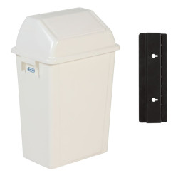 Poubelle sanitaire 20 litres à poser ou fixer au mur
