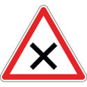 Panneau intersection priorité à droite - AB1