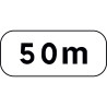 Panonceau de distance indiquant la longueur - M1 - Personnalisable