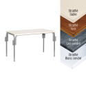Table Mairietable rectangulaire - Démontable &amp; Allongeable
