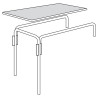 Table Mairietable rectangulaire - Démontable & Allongeable