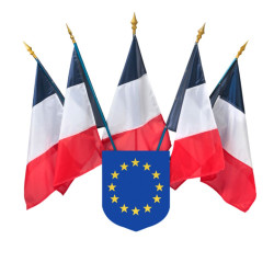 Kit écusson EU et 5 drapeaux FR