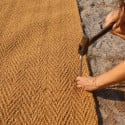 Tapis en fibre de coco pour accès PMR sur sable