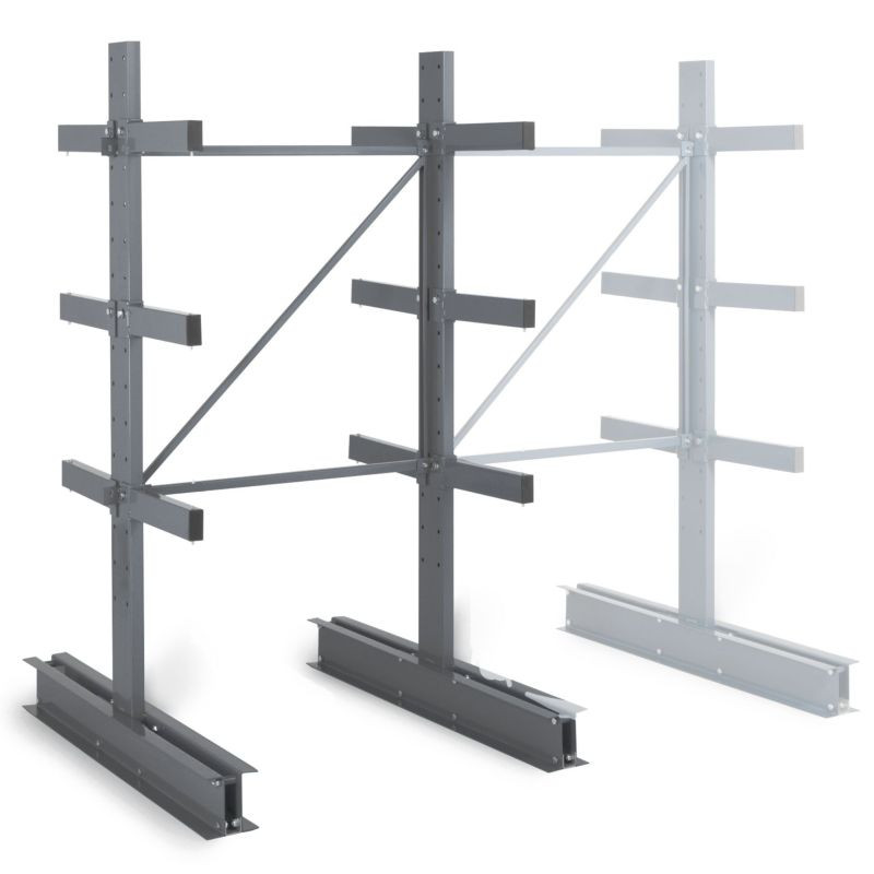 Rayonnage à bras 2 côtés Cantilever - Charge légère