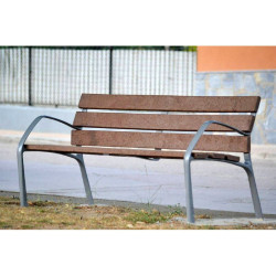 Banc NeoBarcino - Lattes en plastique recyclé ReBnew