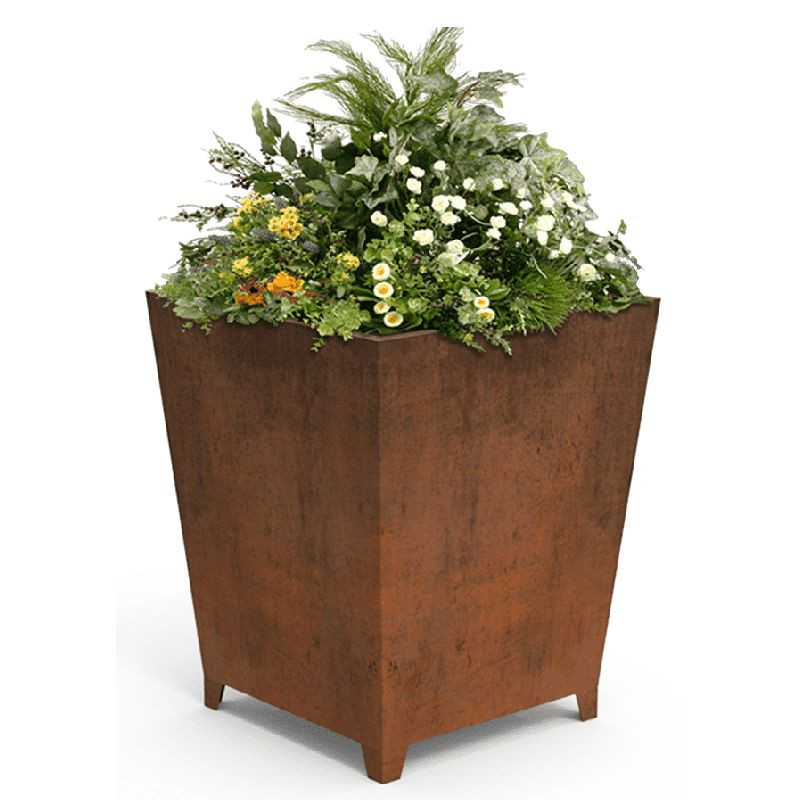 Bac à fleurs en Corten Ner - Benito