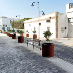 Jardinière de ville ronde - Olea