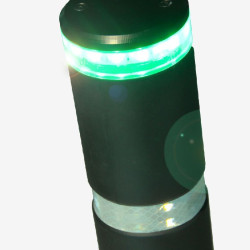 Borne anti stationnement lumineuse flexible et amovible