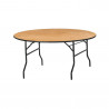 Table pliante ronde Tarragone - Modèle empilable