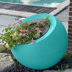 Jardinière plastique boule inclinée Delight