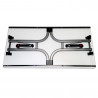 Table pliante rectangulaire antichoc Vendée - Modèle empilable - Couleur plateau au choix