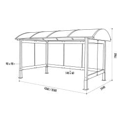Abri vélos et motos Brindisi