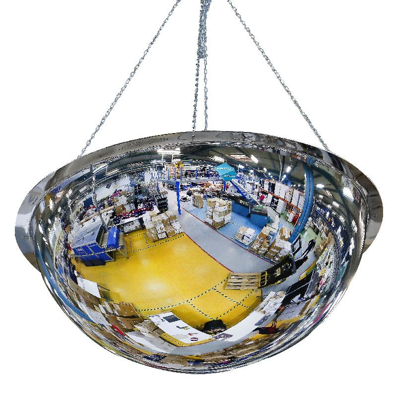 Miroir hémisphérique magasin vision à 360°