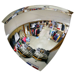 Miroir hémisphérique magasin vision à 90°
