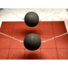 Boule fitness 40, 50, 60, 70 kg Hexdalle Hexball Ninja en caoutchouc