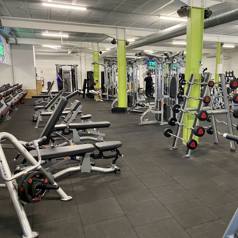 Dalle amortissante anti feu d'intérieur - Salle de sport, cross-fit