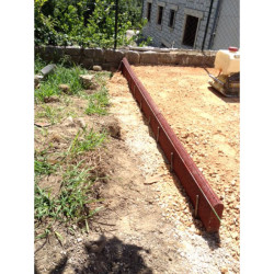 Bordure P1 et P2 caoutchouc reversible Hexdalle